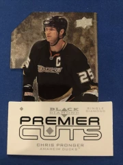 2008-09 Black Diamond Premier Cuts #PDC6 Chris Pronger Die-Cut Ducks